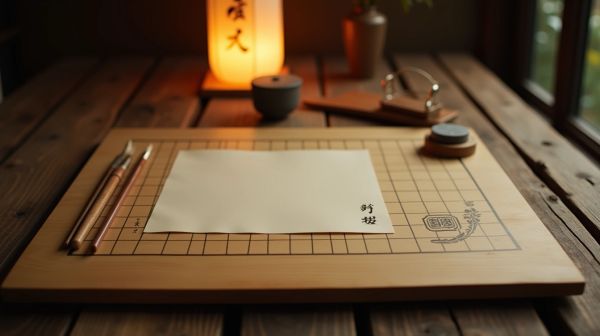 Supports de communication originaux avec un kakémono bois